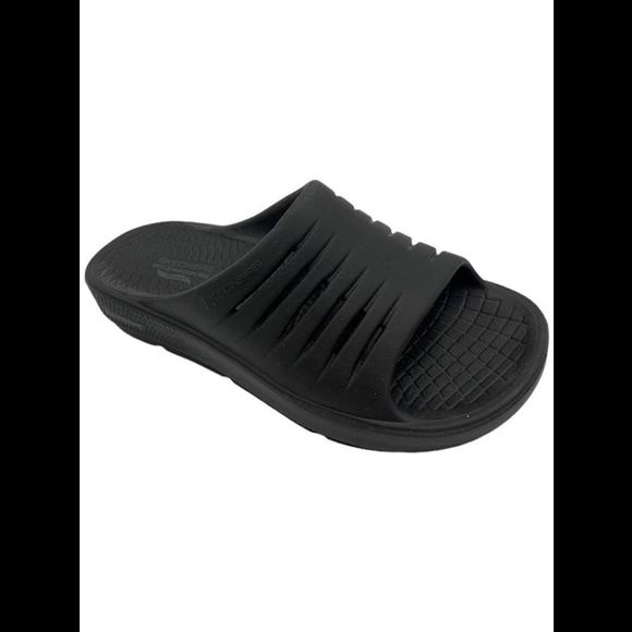 Skechers Womens GO Refresh Arch Fit Recovery Slide Sandals Black - Medium - Picture 1 of 3